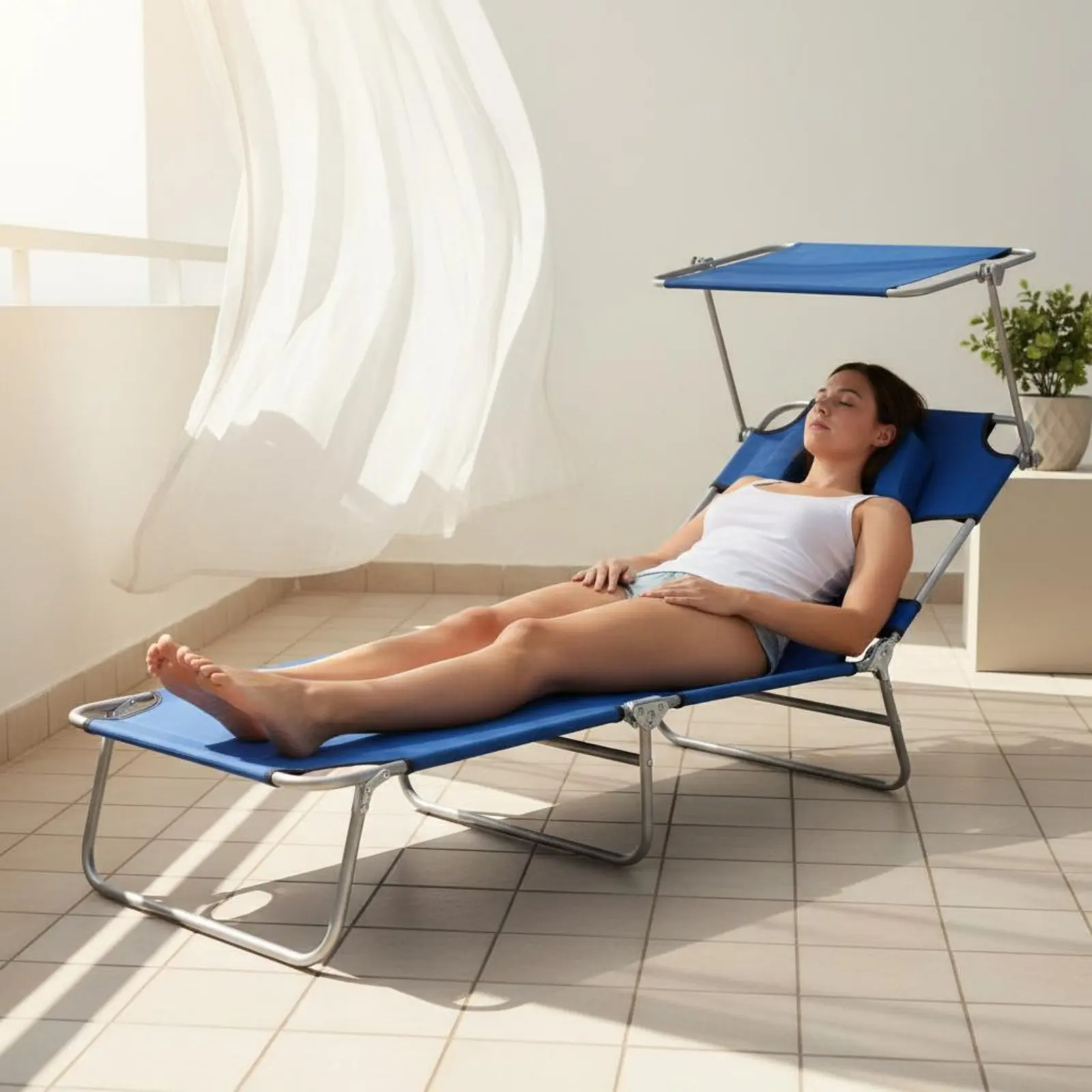 folding-chaise-lounge-anti-slip-feet-three-fold-lounge-cot-portable-sunbed-with-awning-removable-pillow-lay-flat-beach-lounger