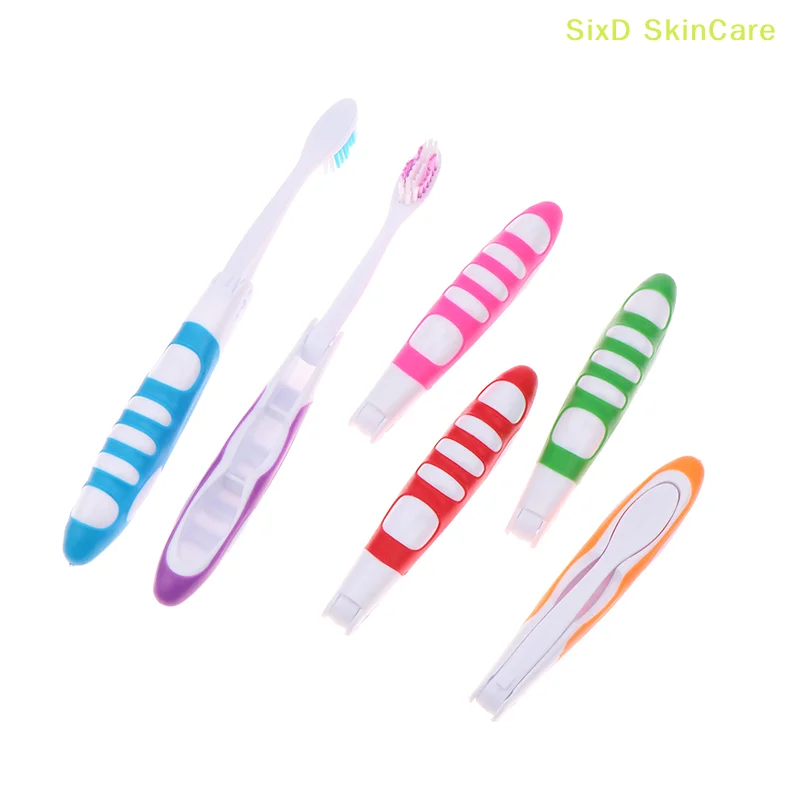 Hygiene Oral Portable Disposable Foldable Travel Camping Toothbrush Hiking Tooth Brush Tooth Cleaning Tools Folding Toothbrush