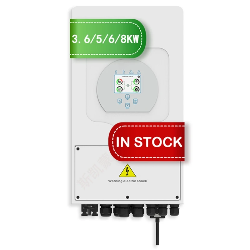 hybrid inverter 6kw charger 1 phase SUN-6K-SG03LP1-EU 220v 230v ac solar