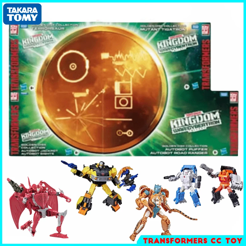 

In stock Takara Tomy Transformers Toys War for Cybertron:Kingdom Golden Disk Collection Classic Action Figures Autobots