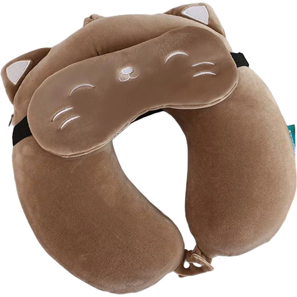 

U Shaped Memory Cotton Neck Pillow Lightweight Comfortable for Travel Sleep in Car Train Bus Neck Support Cushion for Adults