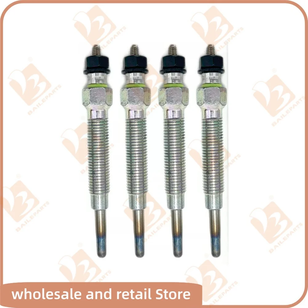 4PCS 3671042021 Glow Plug For Nissan Pickup TD27 Pickup Urvan 2.7 2.5 Mitsubishi Hyundai H100 11065-43G01 36710-42021 PN-135