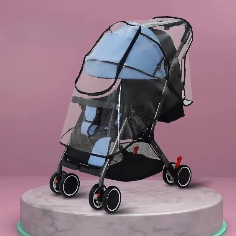 Universal waterproof and windproof baby carriage rain cover accessories