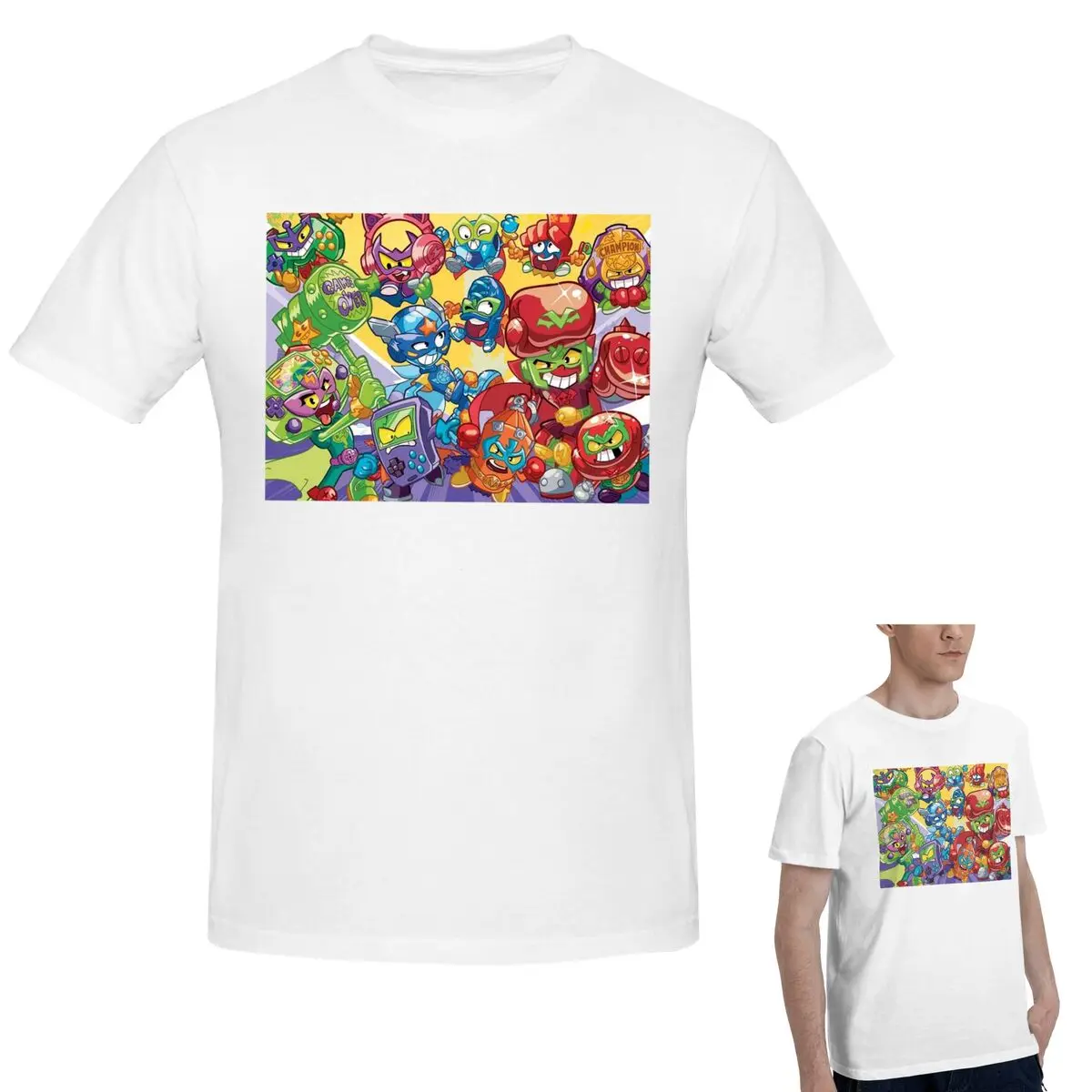 

100% Cotton Superthings T-Shirt Men's Classic Oversized T Shirt Men Crew Neck Summer Shirts Tops S-6XL