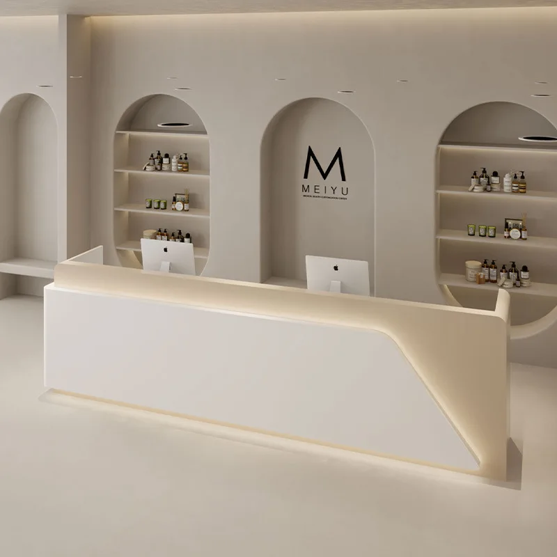 Bar, yoga studio, beauty salon reception desk, cashier desk, bridal shop, front desk, and information desk