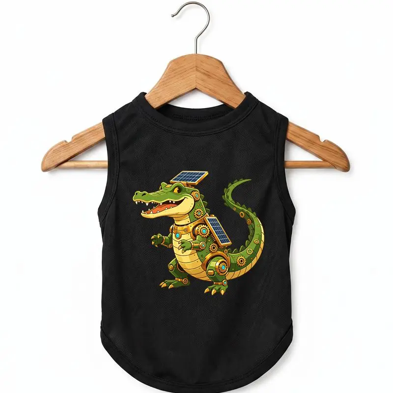 

Robot Gator Dog Vest, Summer Cool Tank, Pet Clothes