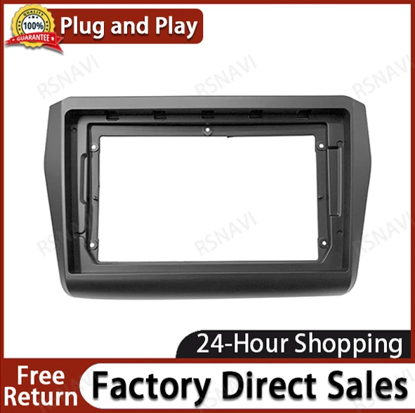 2 DIN 9นิ้วแผง Mp5 GPS ติดรถยนต์, แผงหน้าปัดพลาสติกสำหรับ Suzuki Swift 2018 + ชุดติดตั้งบนแผงหน้าปัด