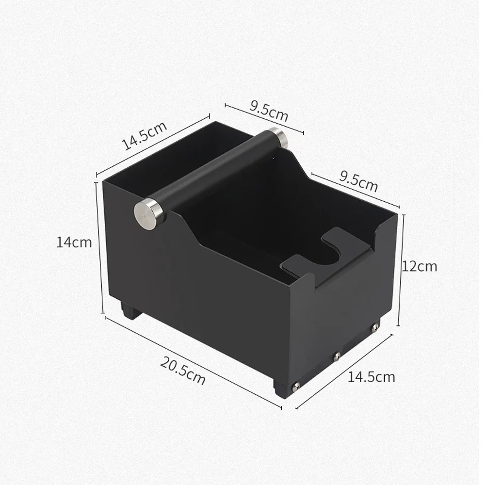 الفولاذ المقاوم للصدأ القهوة الخبث التنصت على صندوق مسحوق القهوة آلة الضغط اكسسوارات القهوة المنزلية