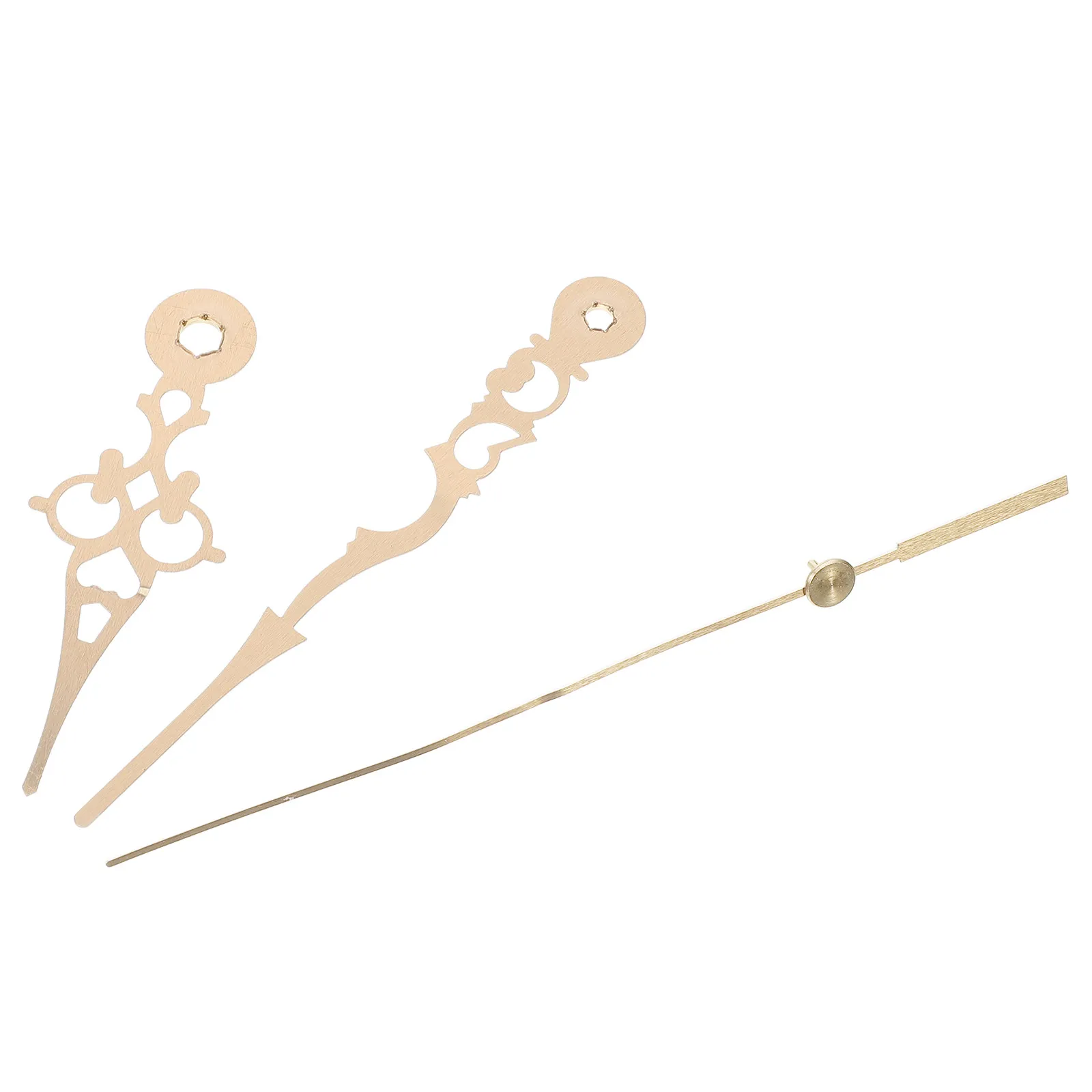 1Set Aluminum Clock Pointers Gold Elegant Lightweight Corrosion Resistant Clock Hands Suitable for DIY Clocks Repair Replacement