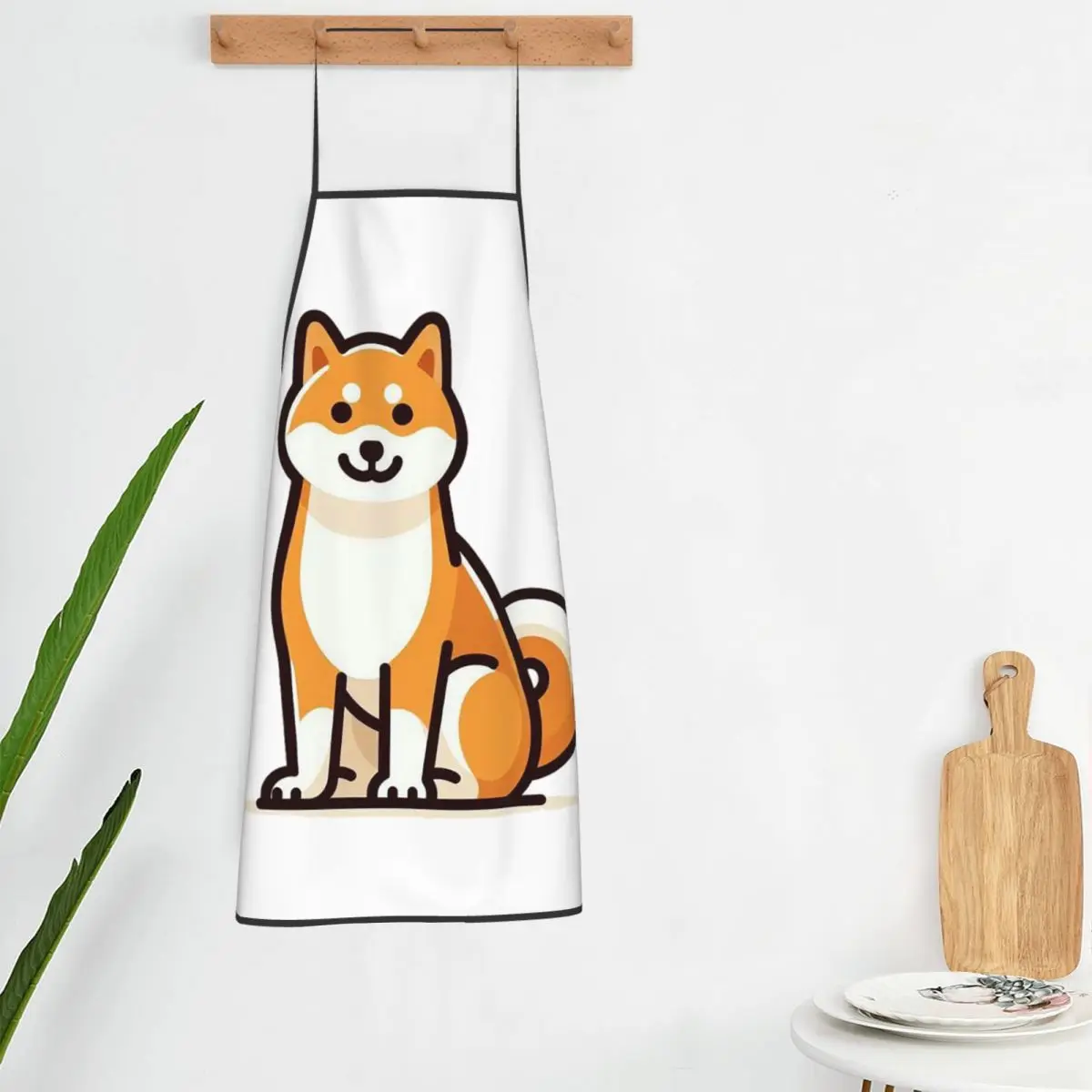 Shiba Inu_ A Comprehensive Guide Apron Chef Cooking Cuisine Tablier Bib Kitchen Cleaning Pinafore for Women Men Gardening