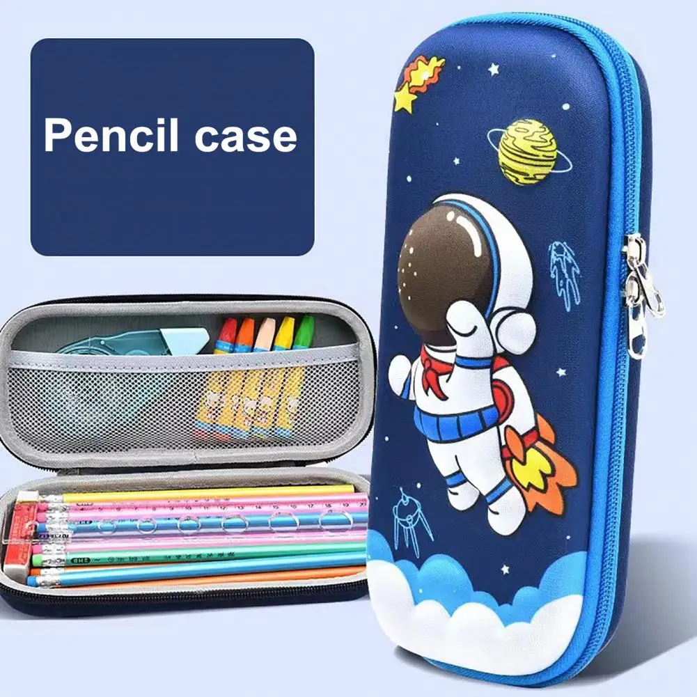 3d Cartoon Pattern Pencil Case Cute Pencil Case Capacity Cartoon Dinosaur Astronaut Pencil Case Multifunctional for Students