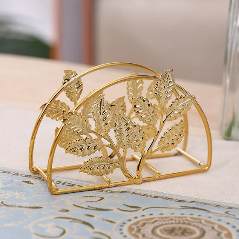 Modern Metal Napkin Holder Wrought Iron Napkin Organizer Stand Paper Towel Clip Wedding Party Home Dining Table Decorations