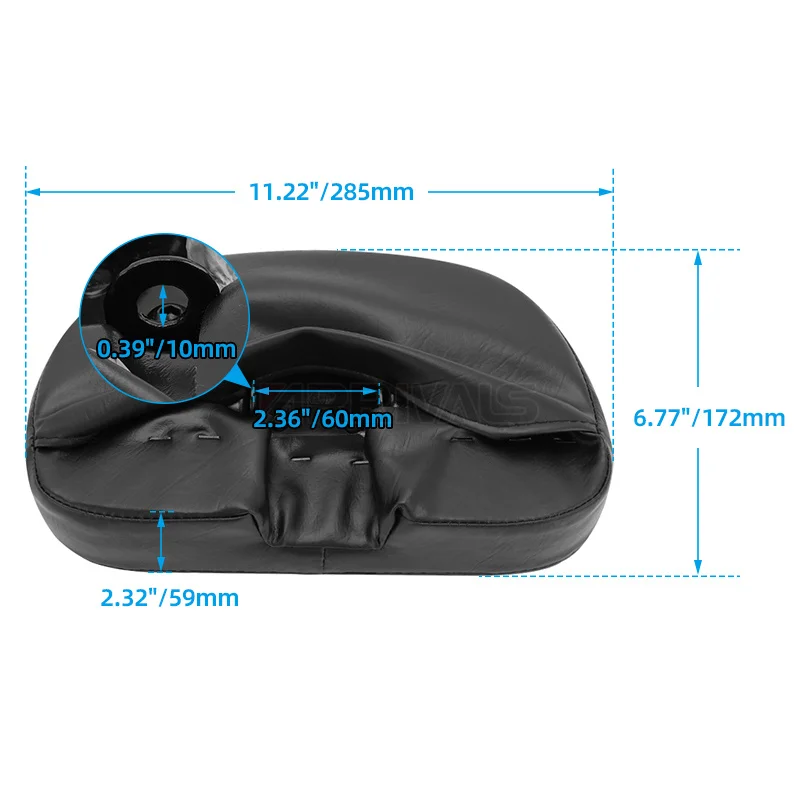 Motorcycle Front Sissy Bar Back Seat Backrest Cushion Pad For Harley Touring CVO Electra Road Street Glide Road King 09-UP view 6