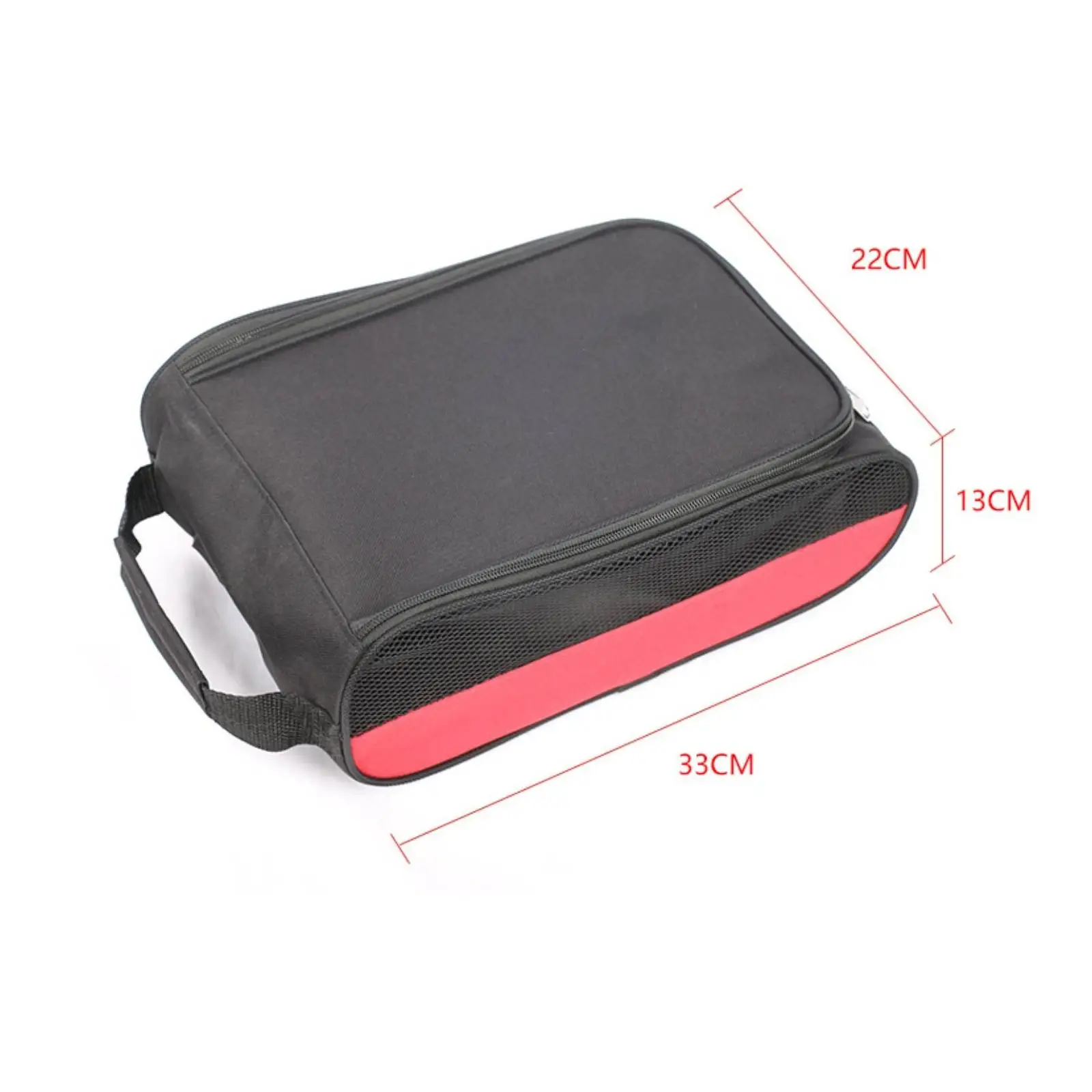 Footwear Pouch with Mesh | Breathable, Soft-Sided, Zippered footwear pouch, for