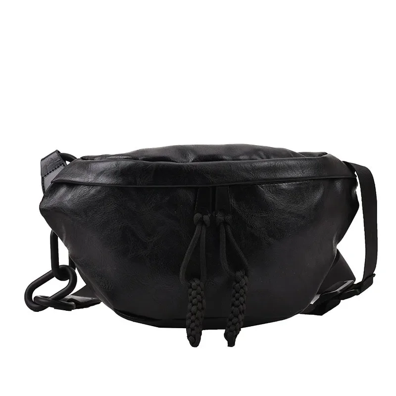 Bolso de cintura de cuero suave para mujer, riñonera de alta calidad, bolso de hombro, monedero, bolso de pecho cruzado de diseñador de moda