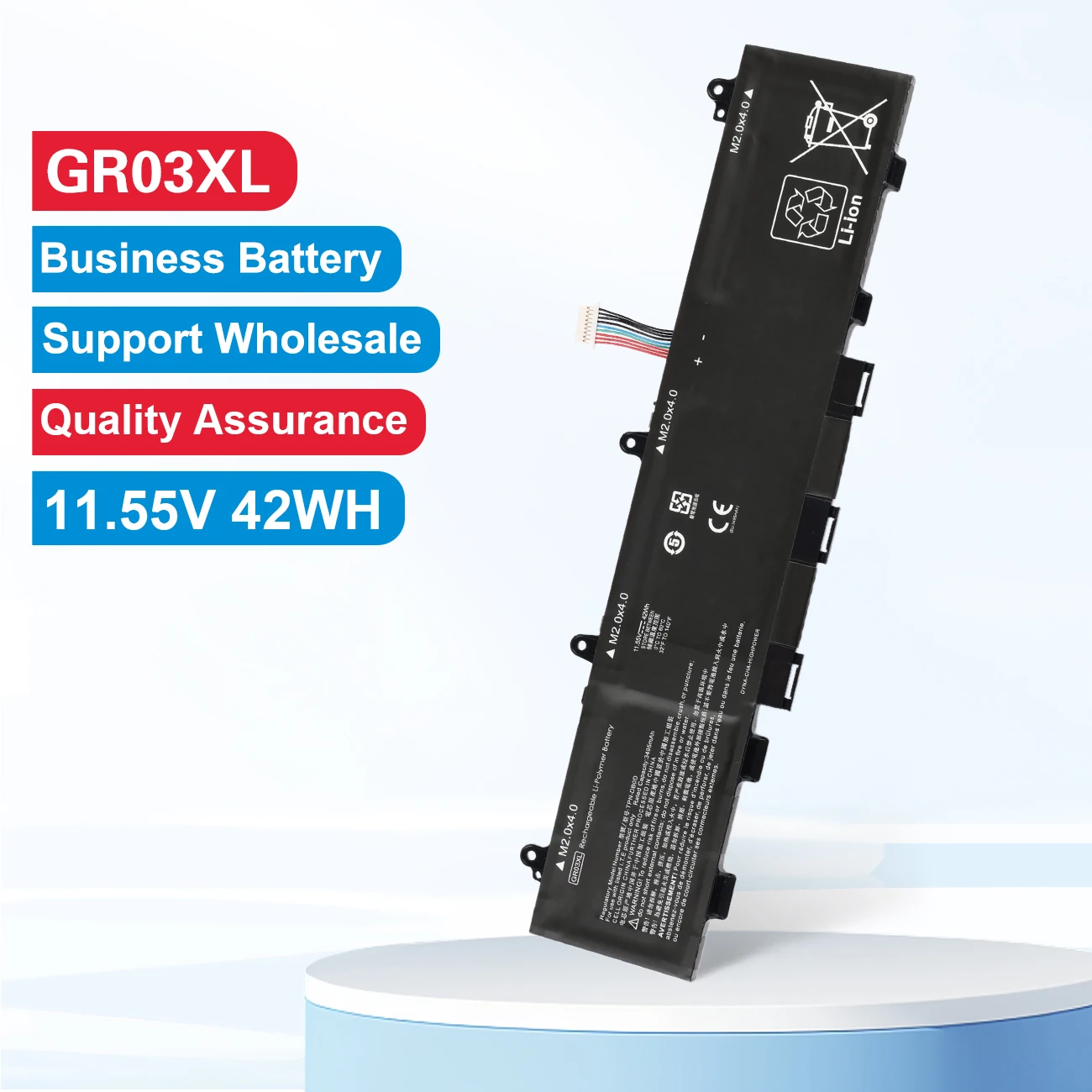 

KingSener GR03XL Аккумулятор для ноутбука HP ProBook 635 AERO G7 2N2T0UT 2W8R9EA 306A9EA 320T7PA TPN-DB0D M12328-2D2 HSN-I39C 42WH
