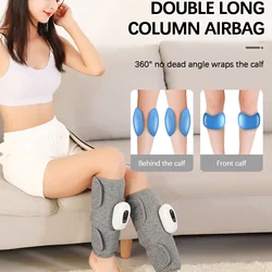 Leg Compression Massager Calf Massager Cordless Arm Portable Professional Comfortable Foot and Calf Massage Leg Calf Massager