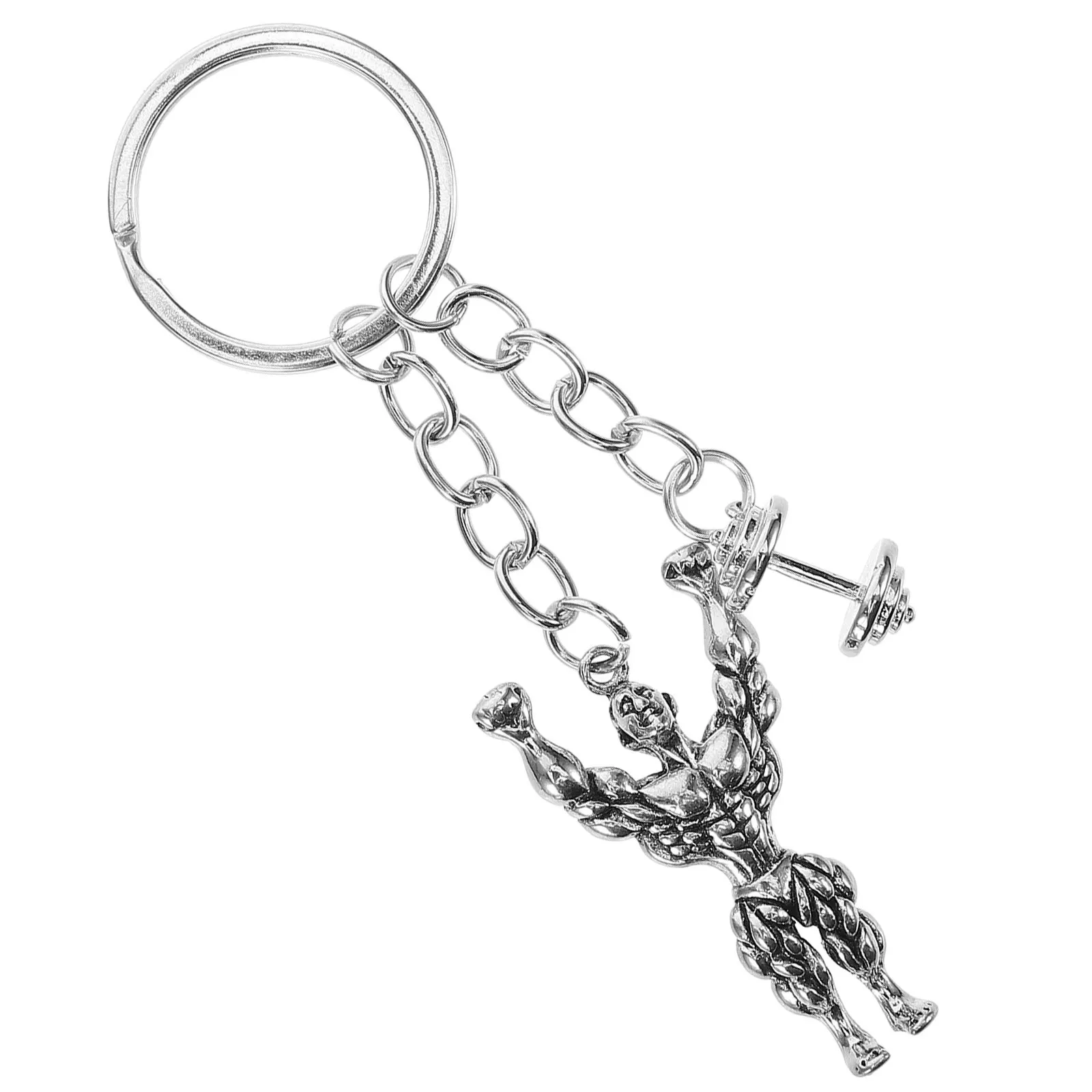 Dumbbell Keychain Stylish Weightlifting Pendant Key Chain for Fitness Lovers Gym Accessories Backpack Handbag Decor Dumbbell