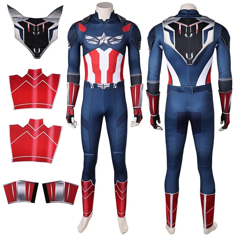 

2025 Steve Rogers Cosplay Fantasy Clothing Movie Superhero Costume Disguise Adult Men Roleplay Fantasia Outfits Male Halloween