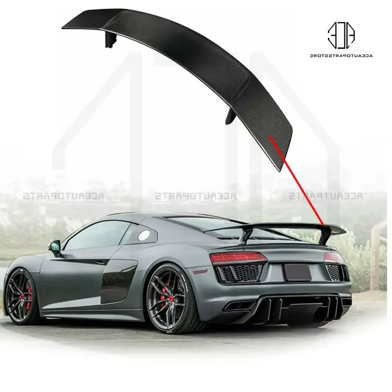 

For Audi R8 Real Carbon Fiber Rear Wing Spoiler Auto Parts