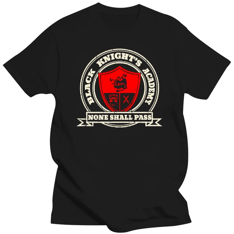 Fashion Streetwear Man KnightAcademy Black Knight Tis But A Scratch Monty Python T Shirts