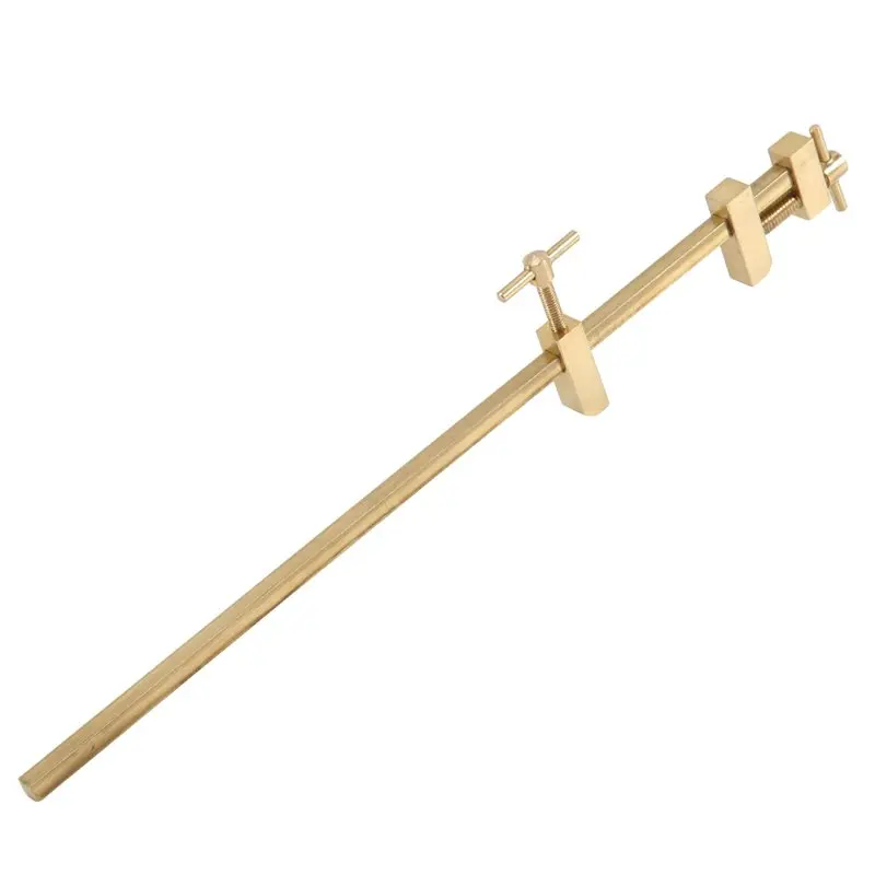 ABWZ-Brass Parallel Clamp Woodworking, Fast Fixed Clip Splicing Board Wood Clamp Positioning Panel Auxiliary Fixture 24Cm