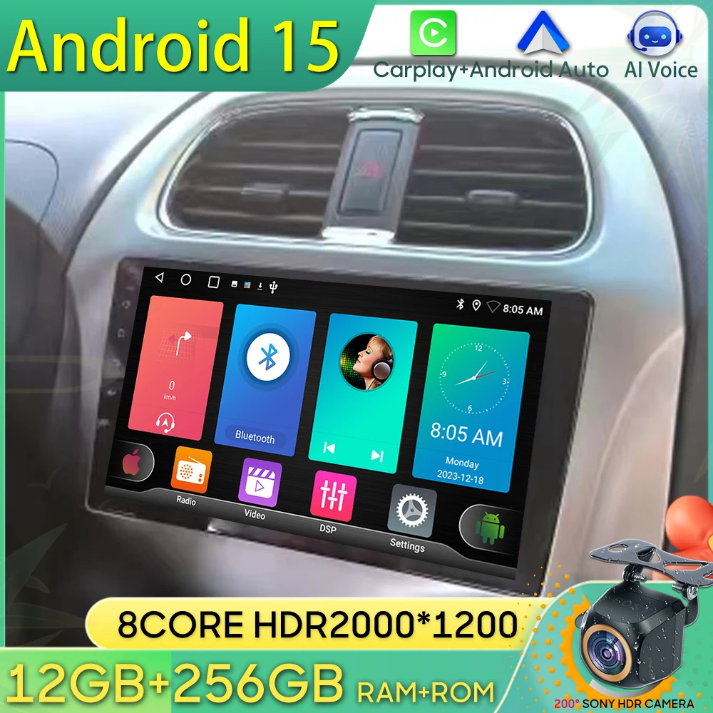 

Android 15 Car Radio For CHEVROLET Spark Beat 2018 2019 2020 GPS Navigation Android Auto Carplay Wifi Video Stereo No 2din DVD