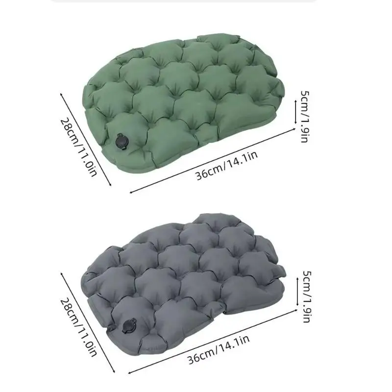 Inflatable Outdoor Moistureproof Seat Cushion Foldable Pad Travel Camping