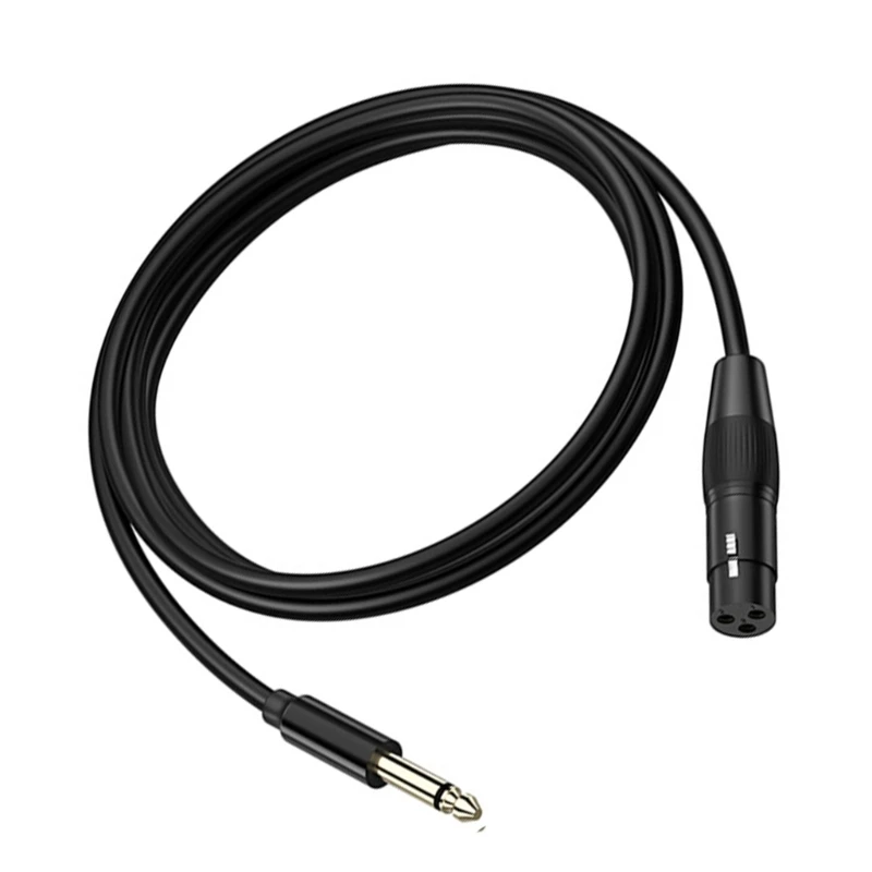 Câble femelle 3 broches vers mâle 6,35 mm, prise mâle 6,35 mm vers câble stéréo femelle 3 broches