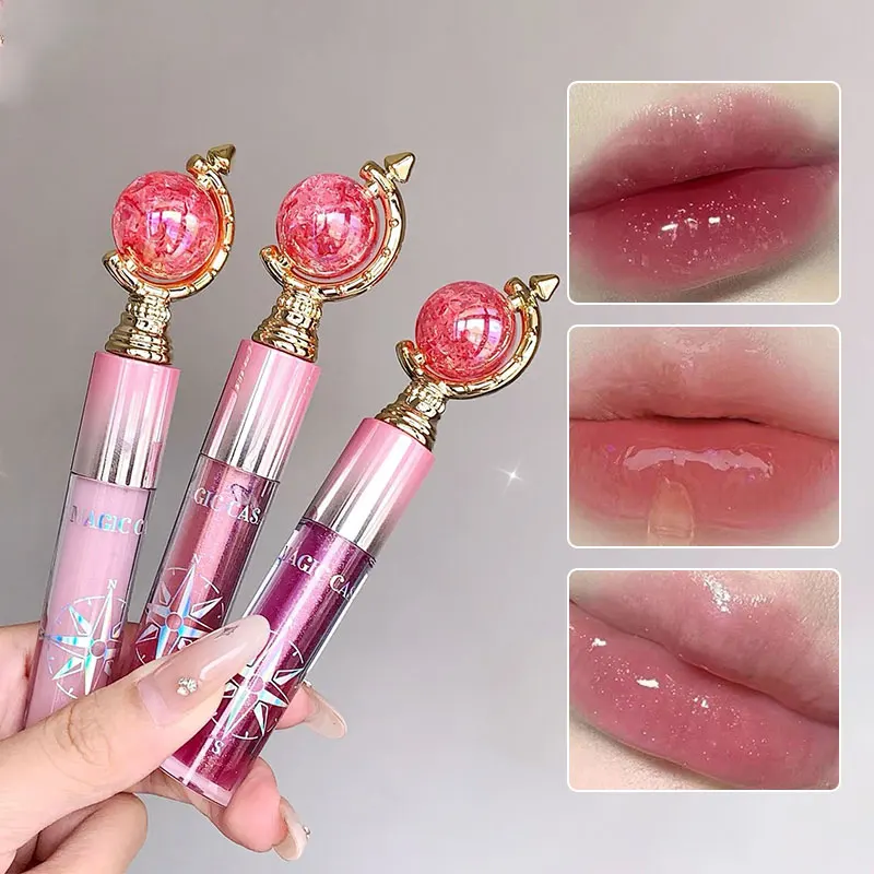 MAGIC CASA Shimmering Lip Gloss — Hydrating and Moisturizing, Mirror Finish, Plumping Glass-Like Lips