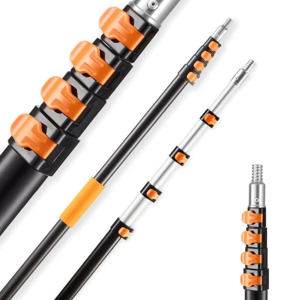 

Telescopic Extension Pole 466 to 19FT Adjustable Multiuse Tool for painting Cleaning and Home Maintenance