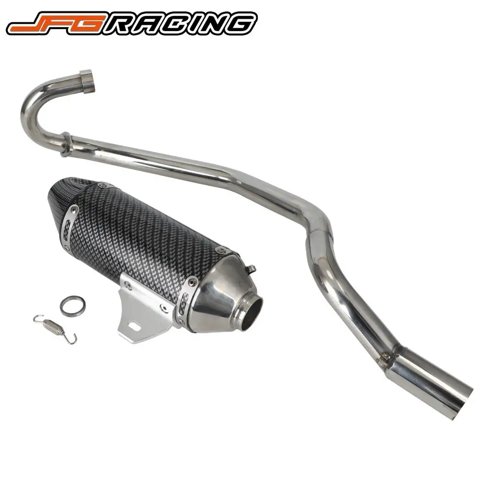 Escape-Pipe Full System Exhaust Pipe Motorcycle Parts For Kawasaki KLX110 KLX 110 KLX110L KLX 110L 2012 2013 2014-2024 Aluminum