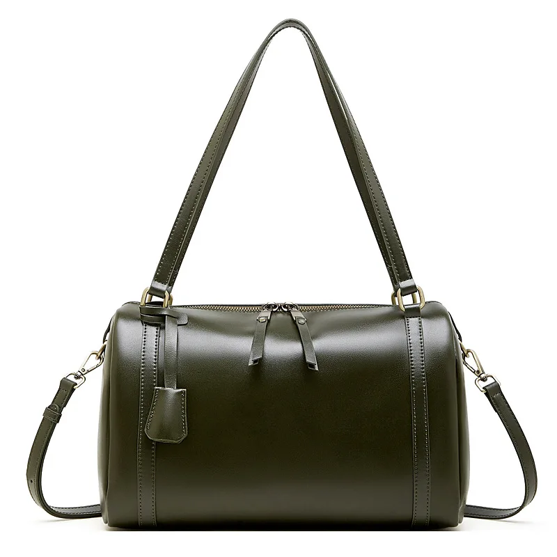 Larg Capacity Underarm Bag Genuine Leather New Lazy Style Pillow Tote Bag Fashionable Simple Light Luxury Single Shoulder