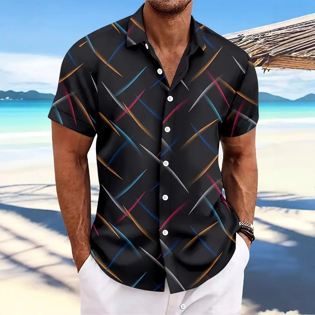 

Мужская повседневная футболка из полиэфирного волокна с абстрактным 3D принтом irt Spor, летняя тонкая, Seven Sve f с открытым воротником irt