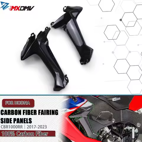 For Honda CBR1000RR 2017 -2023 3K Carbon Fiber Motorcycle Accessories Under Fuel Tank Side Panels Airventcover Fairing