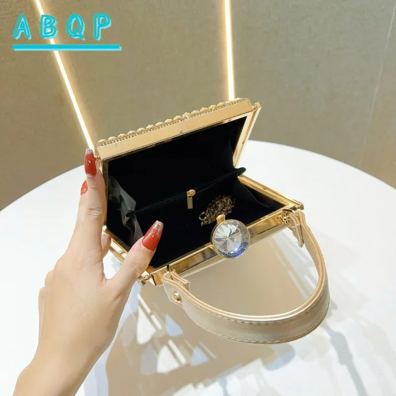 Evening Women's Bag Luxury Brand Diamond-encrusted Sparkling Dinner Party Handbag Fashion Diamond-encrusted Women's Shoulder Bag