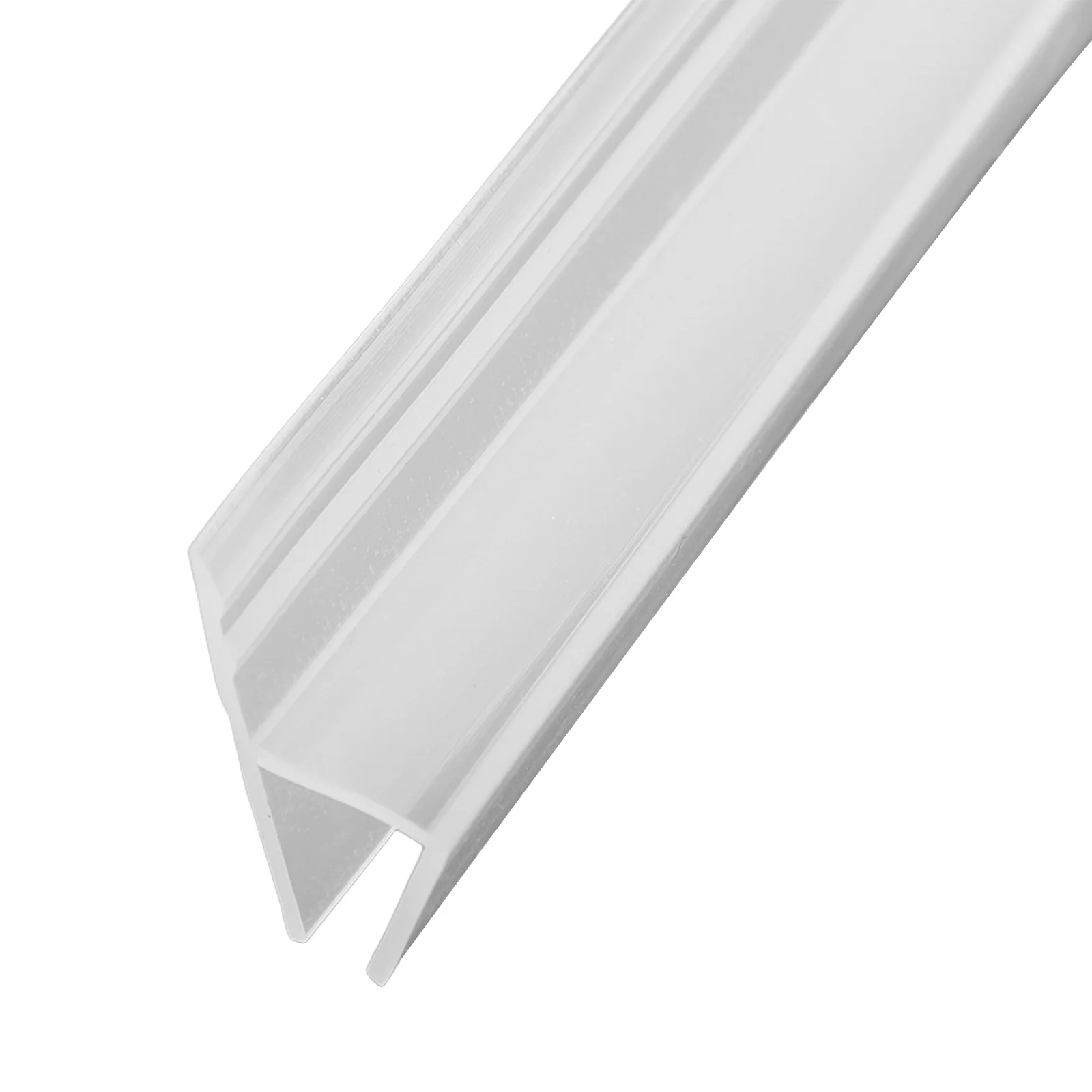 2M Bathroom Door Shower Curtain Shell Sealing Strip H Shape Is Suitable For 10/12mm Glass Waterproof Silicone Sealing Strip