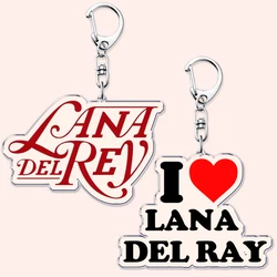 Singer Lana Del Rey Keychain for Accessories Bag Pendant Born To Die Ultraviolence Key Chain Ring Keychains Jewelry Fans Gift