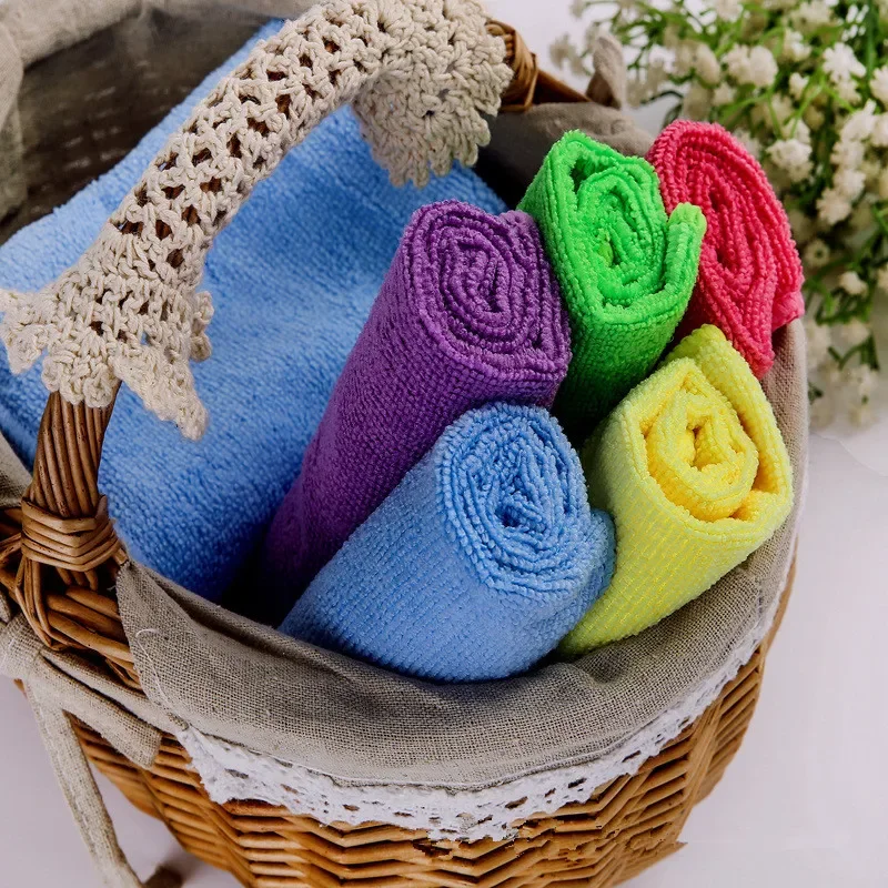 2 قطعة غسيل السيارات السيارات الجافة نظيفة البولندية القماش للمطبخ الأوساخ تنظيف 30x30 سنتيمتر المطبخ غرامة منشفة من الألياف الدقيقة تنظيف الملابس OK 0609