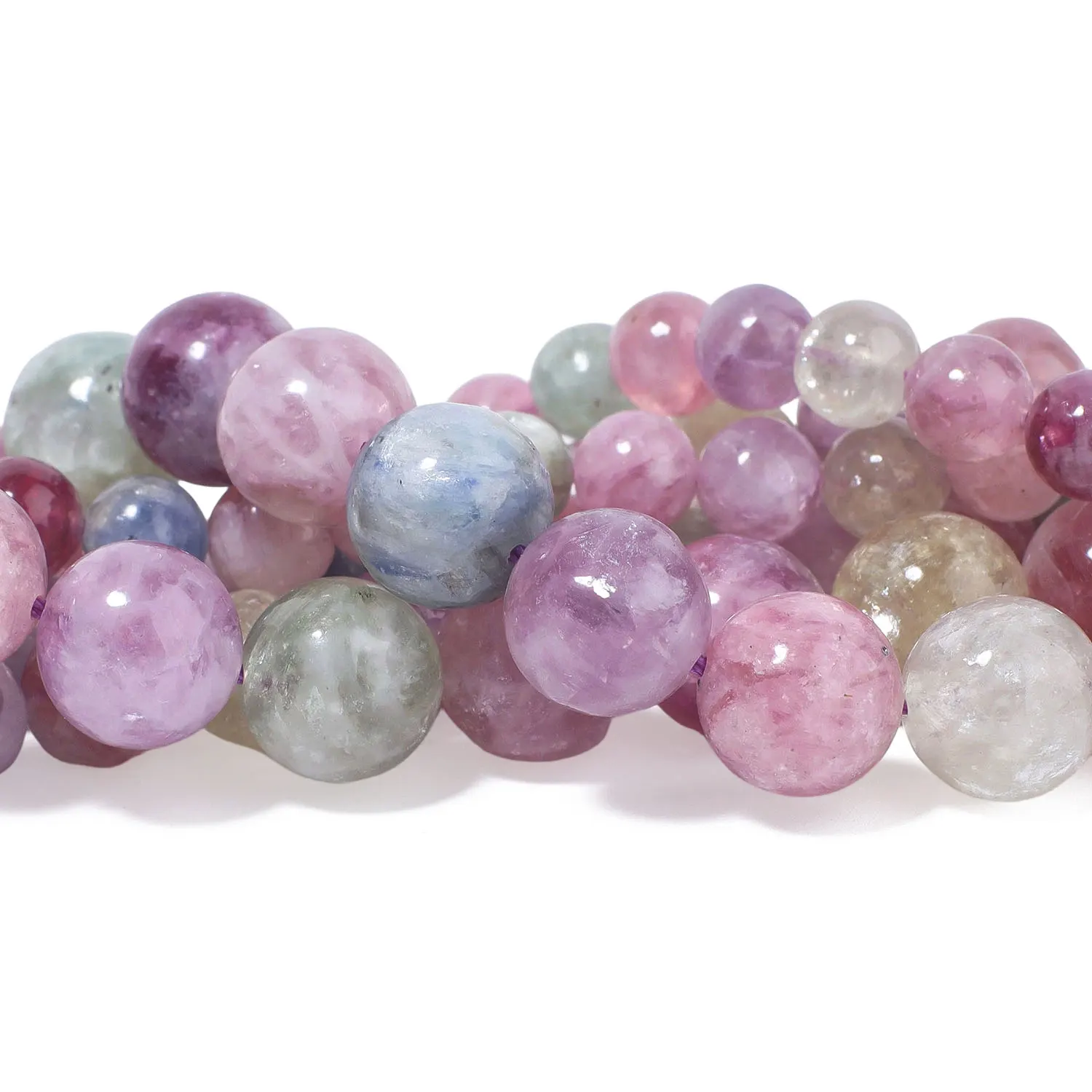 6/8/10mm AAA+ Natürliche Regenbogen-Glimmersteinperlen, runde Abstandsperlen für die Schmuckherstellung, DIY-Charms, Armbänder, Zubehör, 7,5'' – Detail 7