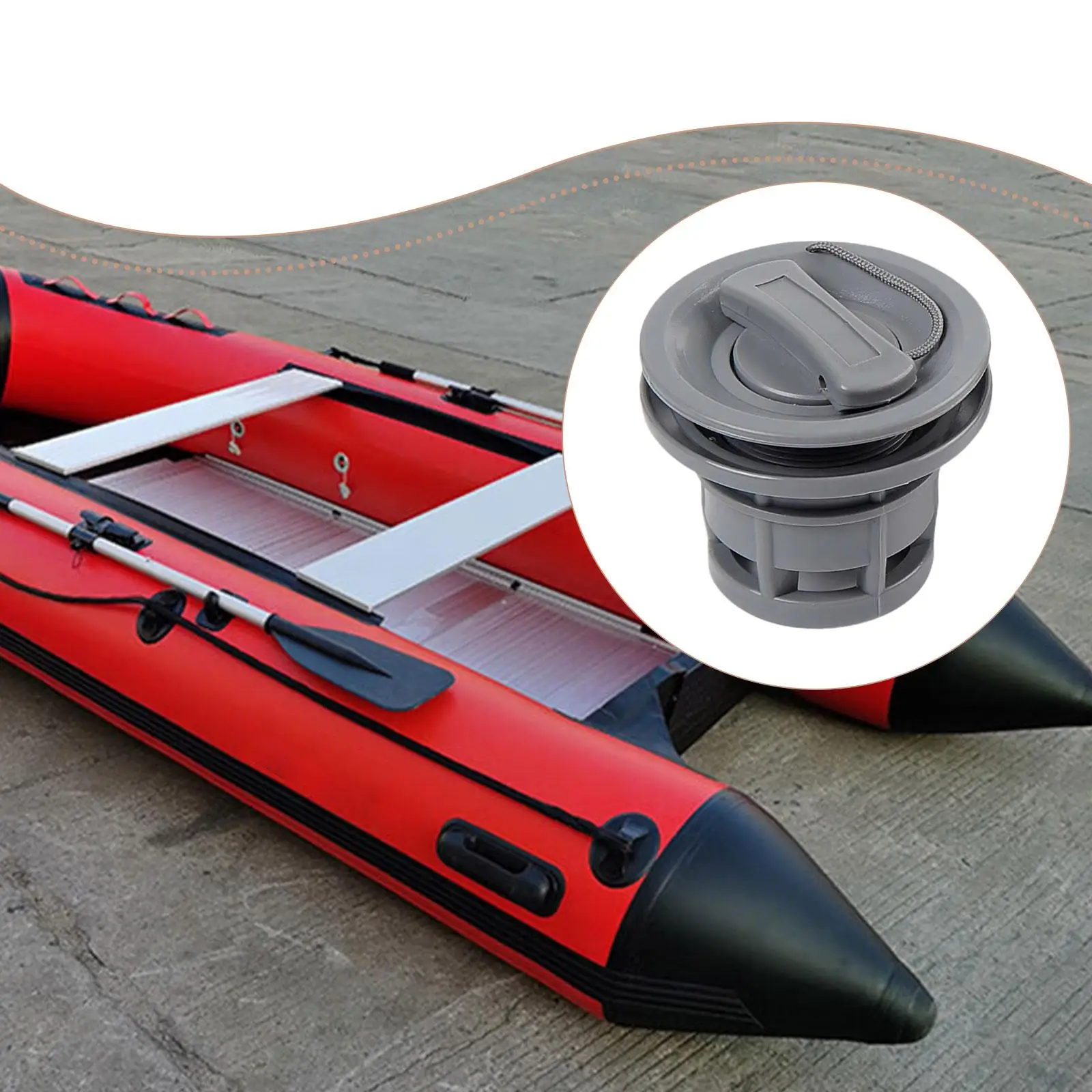 

Inflatable Dinghy Air Valve Easy Installation Inflatable Boat Spiral Air Plugs Kayak Valve Air Gas Valve for Kayak Canoe Airbeds