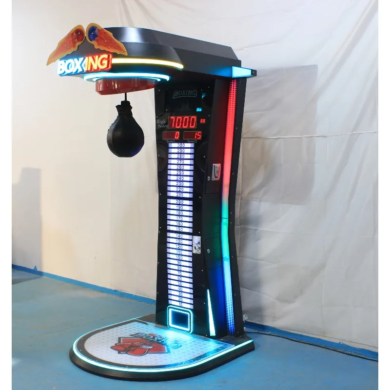 Amusement Punching Bag Boxing Machine Electronic Boxing Game Console Supporting Multiple Game Modes Different Voice Messages