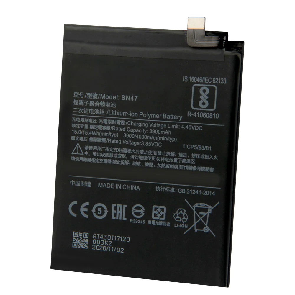 Production in 2024 Phone Battery BN47 For Xiaomi Redmi 6pro Hongmi 6 Pro Redrice 6pro Mi A2 Lite Replacement Battery With Tool