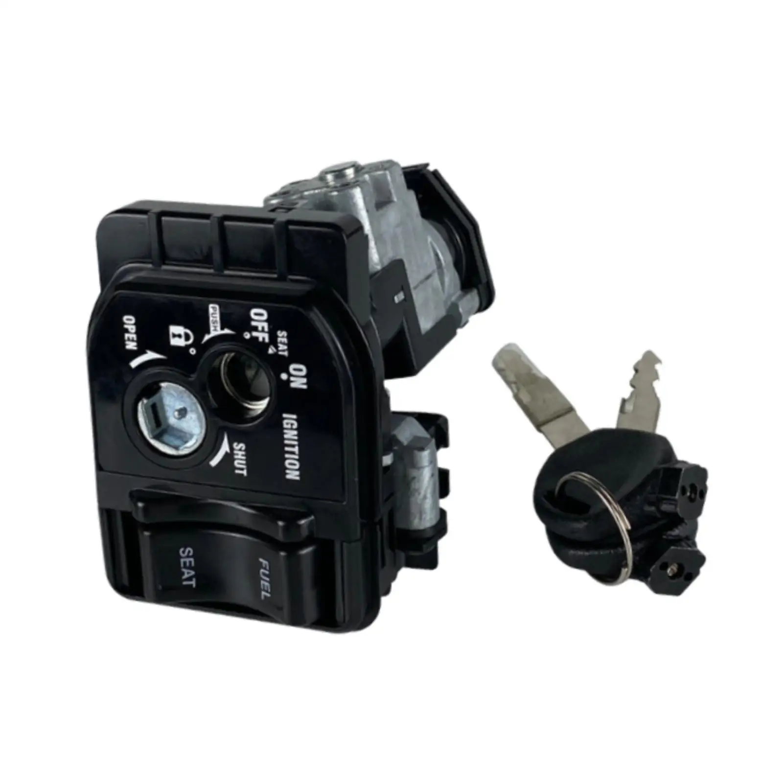 Motorcycle Ignition Switch Assembly Metal Lock Set for Scooter Electronic Keyless Upgrade Replacement