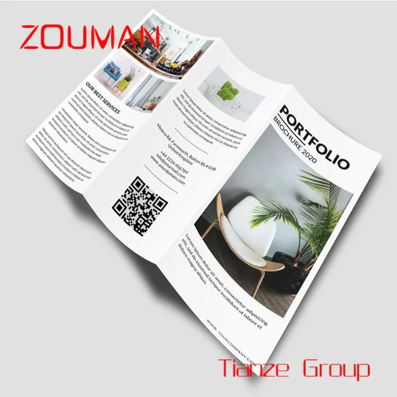 Custom , Flyer Custom Magazine And Brochur Brochure Design Catalog Hardcover Booklet Printing 250g 1/1 colour two sided Flyer