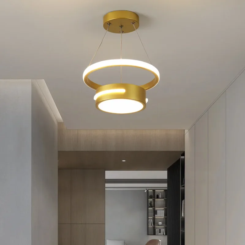 Modern minimalist restaurant hanging line light creative balcony pendant light