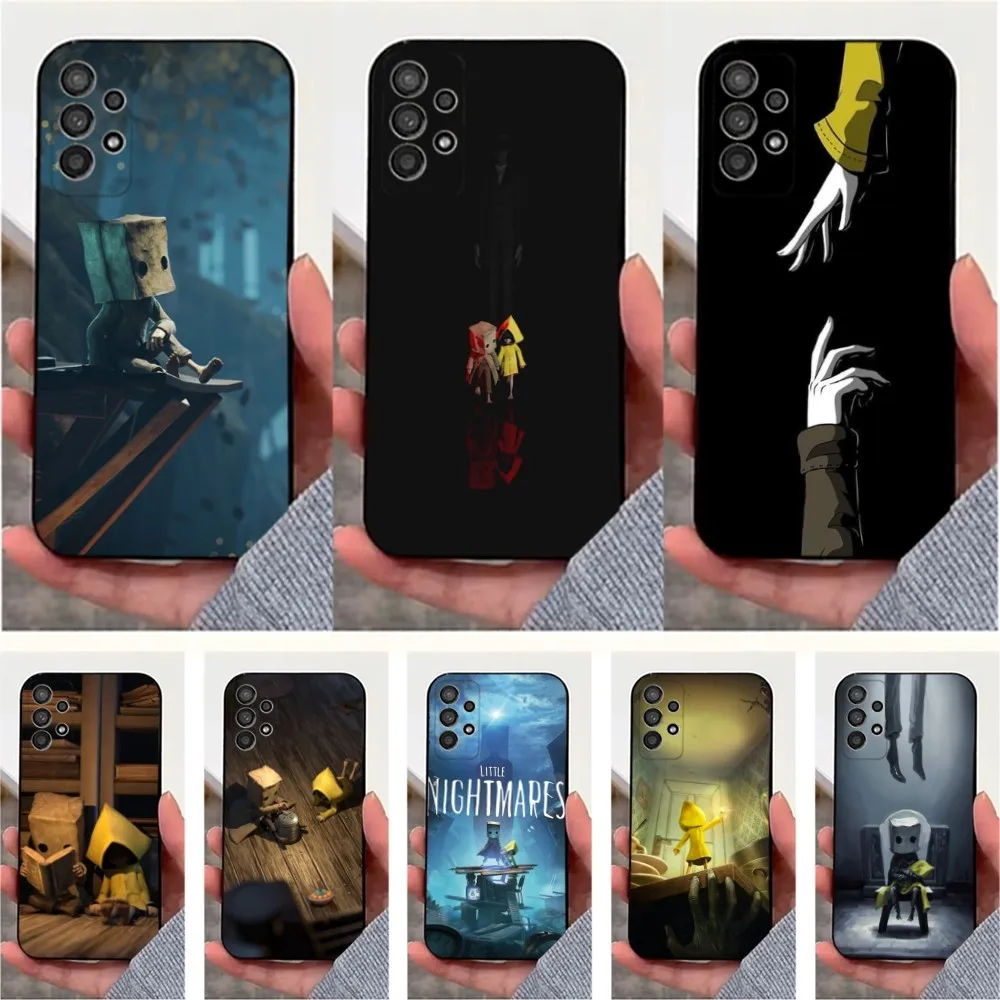 

Game L-Littles N-Nightmares Phone Case For Samsung S25,S24,S23,S22,S20,S21,S10,Ultra,Plus,Lite,FE,Soft Silicone Black Cover