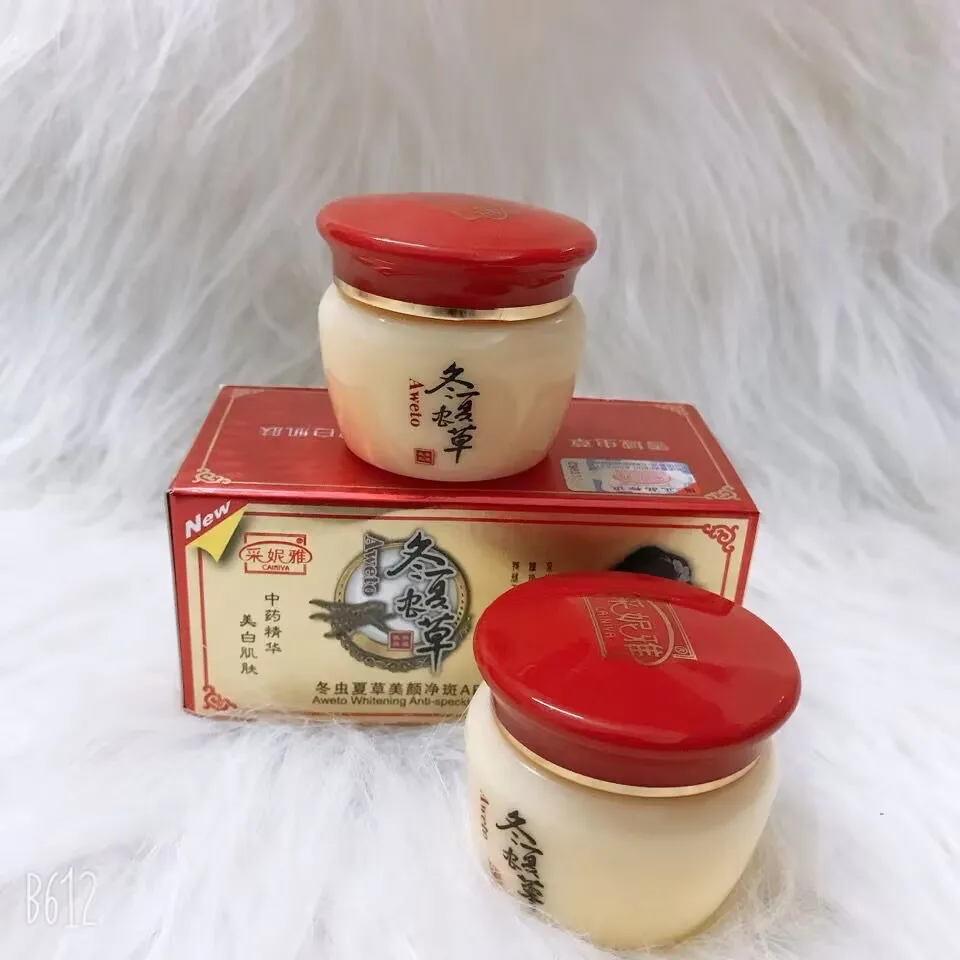 

Aweto-Juego de crema blanqueadora china para día y noche, antiacné, Melasma, manchas oscuras de la edad, removedor de pecas, acl