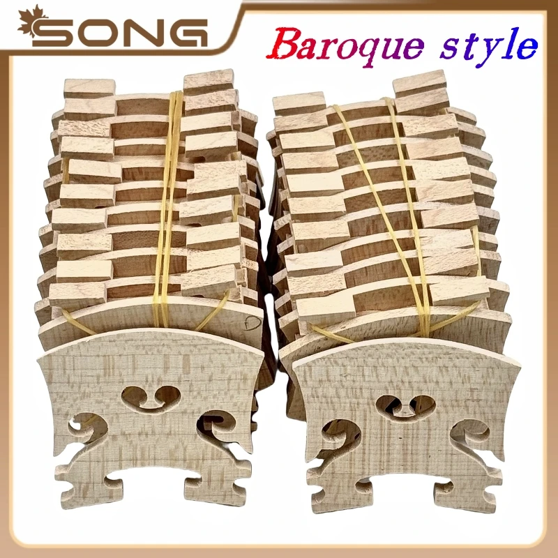 

20pcs violin bridges 4/4/3/2/1 violin bridge fine Maple Wood violin String bridge fiddler bridge part Accessories
