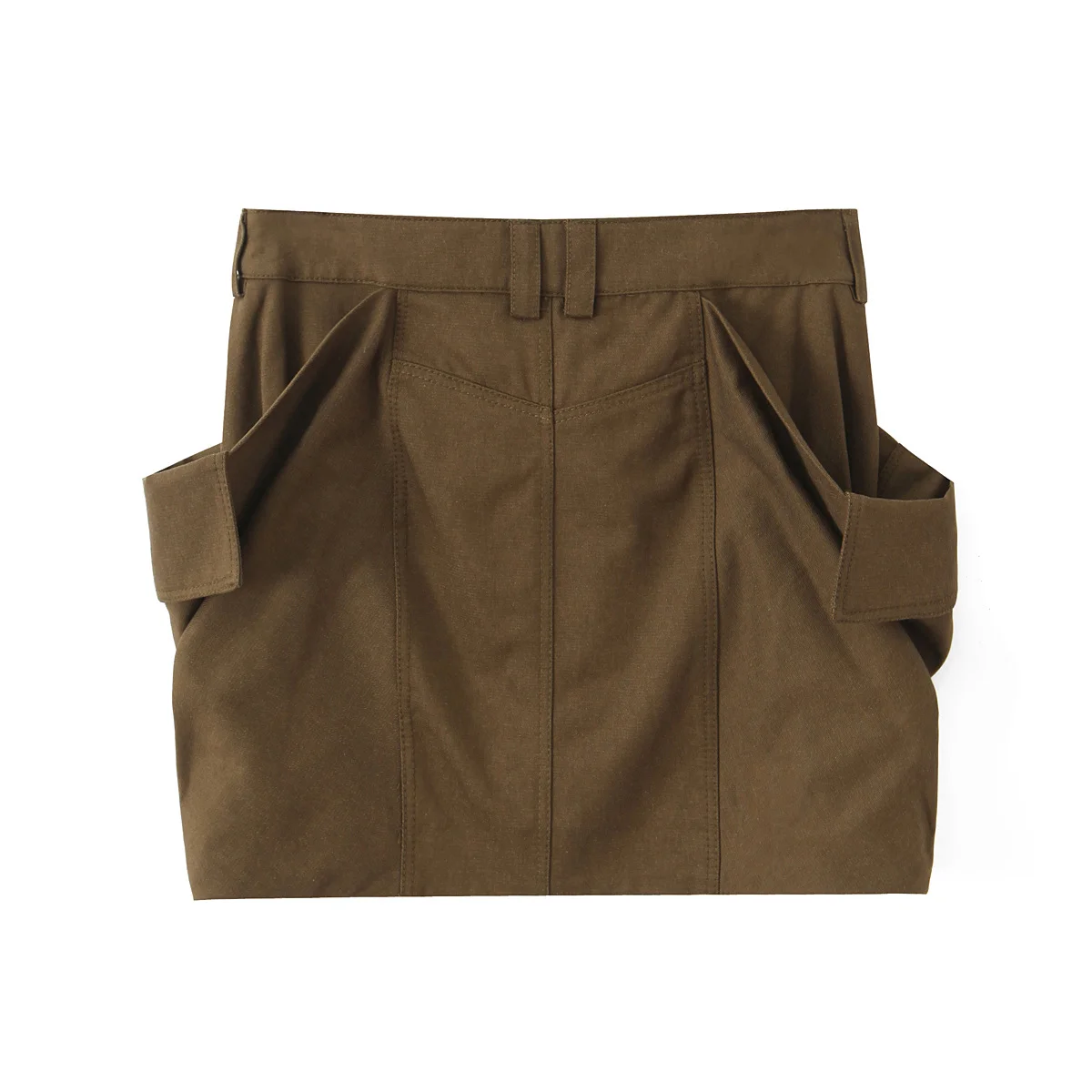 Nlzgmsj 2026 Spring High Street Trend Chic Women Mini Skirt Slim Pocket Decoration Mini Skirt New Fashion Leisure Skirt